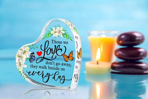 Heart Shape Memorial Gift for Loss of Mother or Father